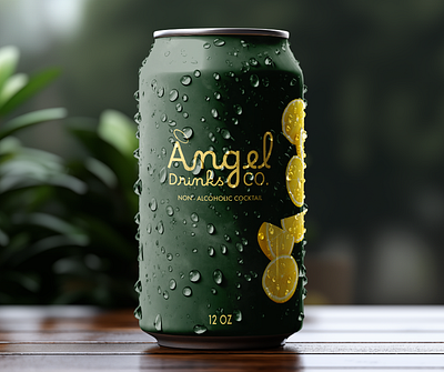 Angel Drinks Co. branding design graphic design illustration logo