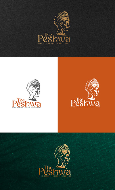 The Peshwa - Indian Restaurant Logo branding design graphic design identity logo logo design visual identity