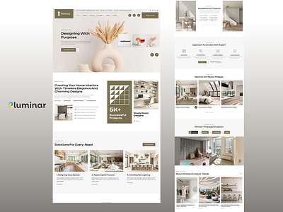 Elegant and Modern Interior Design Website UI/UX design redesign branding clean layout creative studio design design functional website interface design interior interior design interior website design modern design modern website portfolio design redesign responsive design ui ui ux design web app web app design website design website redesign