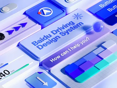 Design System 3d branding design hmi ui