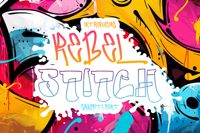 Rebel Stitch – Graffiti Font branding font crafting font creative font display font edgy font film font graffiti font graphic design logo font modern font movie font music font packaging poster font product design rebellious font spray font street art typography urban font