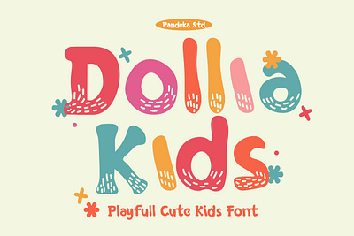 Dollia Kids - Cute Kids Font chalk