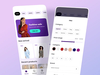 Ecommerce App 02 app app design app uiux buy sell clean app clothing app ecommerce ecommerce app ecommerce app design ecommerce app filter ecommerce app home ecommerce website figma design hybrid app design minimal app ui design uiroll uiux