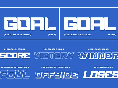 Football Stage - Football Font minimalist