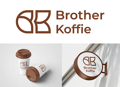 Brother Koffie branding logo