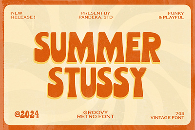 Summer Stussy - Retro Funky Font sixties