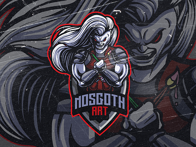 Nosgoth Art Mascot Logo commission branding gamerlogo illustration logo mascot mascotlogo