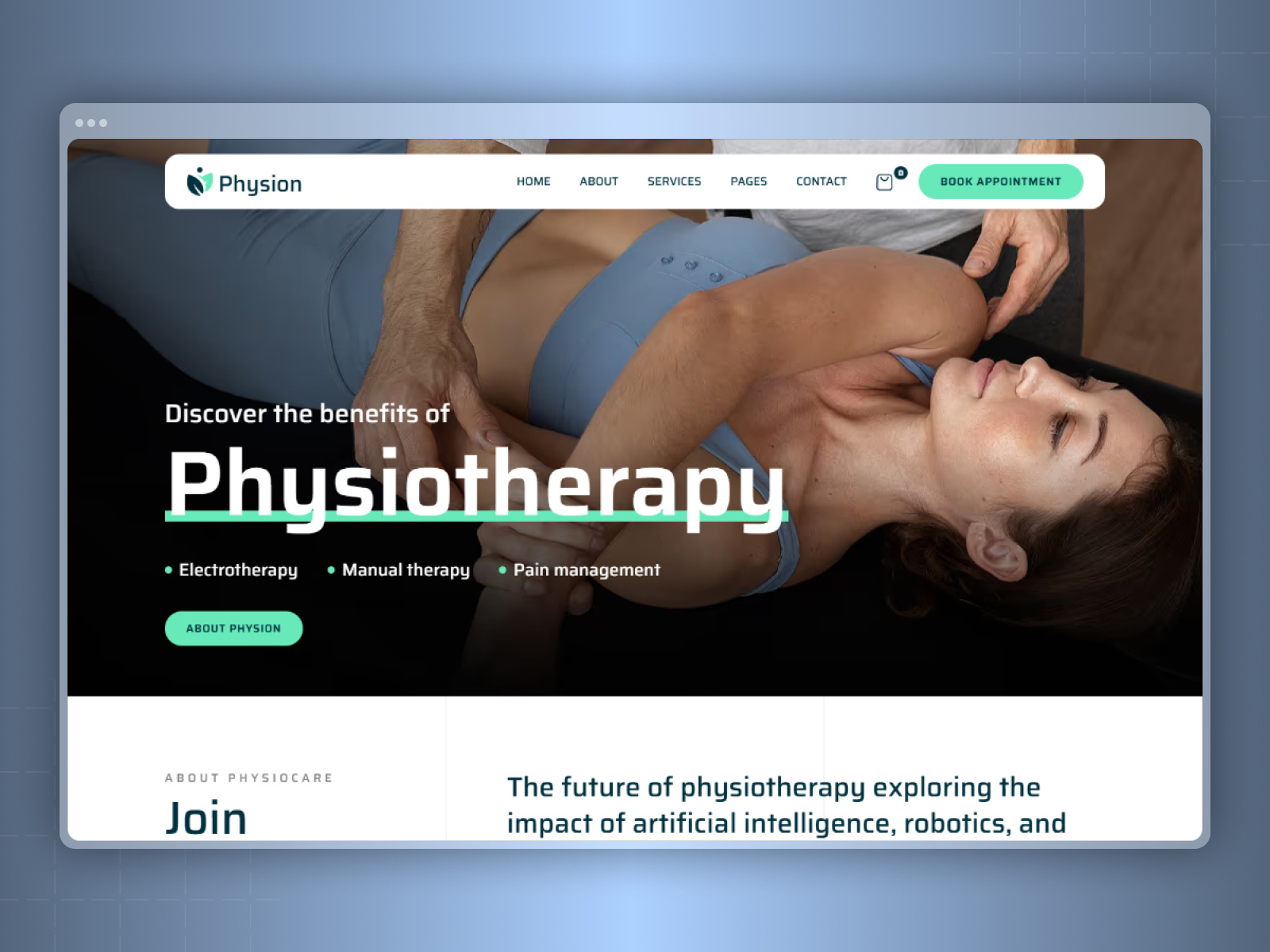 Physion - Medical Website Webflow Template clinic website doctor website health solutions healthcare template html theme landing page medical services medical website mobile friendly responsive seo friendly therapists uiux web development webdesign webflow webflow template webflow website wellness center wordpress theme