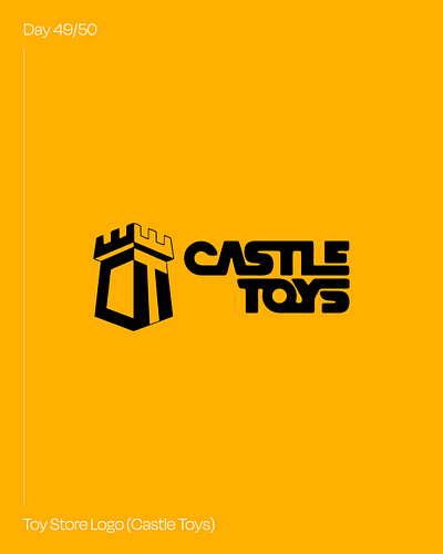 Day 49: Toy Store Logo - Castle Toys #dailylogochallenge brand identity branding dailylogochallenge graphic design logo toy store logo