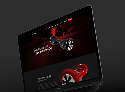 Free Hover - one page website design electric scooters graphic design landing page scooters ui ux website