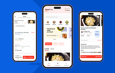 Talabat Home Eats App - UI Design app cooked design food fun home talabat ui ux