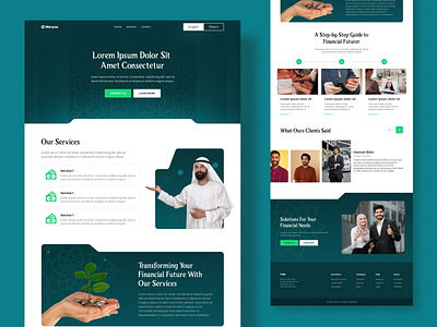 Islamic Finance Website Hero Section finance islamic ui ui ux web design web ui websie