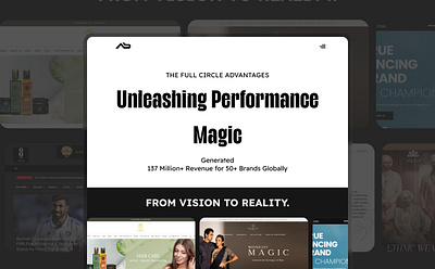 ABMediaCO Landing Page branding design ui