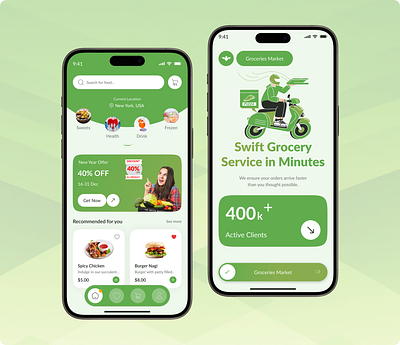 Grocery Mobile App Design apphouse rentbooking app appmobilereal estate appreal estate designcommunity designinspiration groceryapp grocerydelivery listing appmobile minimalmobile mobile app mobileappdesign modernui uiuxdesign user interfacemobileui