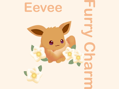 A Fluffy Eevee You Can’t Resist! 🌸✨ anime illustration illustrator video games