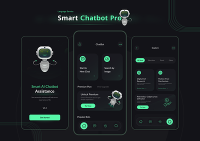 Smart AI Powered Chatbot! ui/ux design ai appdesign application ui userinterface ux баня баня на дровах веб дизайн лэндинг разработка сайта сайт сайт для бани