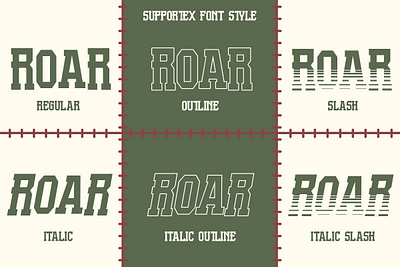 Supportex - Slab Baseball Font racing