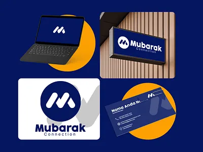 Mubarak Connection - Brand identity Design brand identity branding design graphic design logo logo mockup lyrative minimalist logo modern logo professional design timeless logo visual identity