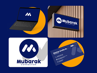 Mubarak Connection - Brand identity Design brand identity branding design graphic design logo logo mockup lyrative minimalist logo modern logo professional design timeless logo visual identity