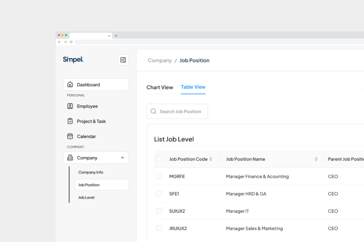Example of Modern Hris Saa S Design   Desktop View 