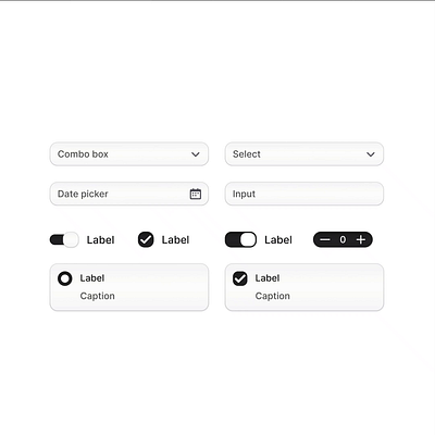 Interective forms in Figma animation branding design design system figma figma ui kit forms input interface ui ui kit ux web design