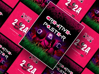 Creative New Year Poster designs creativeposter dribbble graphic design minimaldesign newyear newyears2025 portfolio posterdesign socialmedia socialmediacreatives