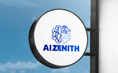 AI ZENITH 3d graphic design logo ui