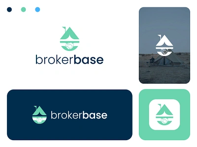 Broker Base Logo Design b2b logo base logo branding broker base logo broker camp logo broker deal logo broker logo camp fire logo campaign logo deal camp logo deal tent logo hill tent logo logo logodesigner minimal logo modern logo mountain camp logo mountain tent logo tent deal logo tent logo