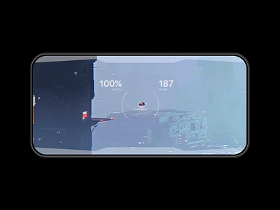 VR Shooter HUD ai animation app customer experience game generated hud intelligence interaction interface minimalism minimalistic mobile motion product ui user ux vr