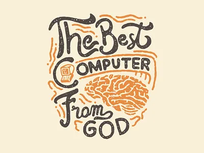 The Best Computer T-shirt Design apparel artwork branding clothing design design drawing graphic design hand drawn illustration lettering lettering design logo vintage t shirt design typography vector vintage