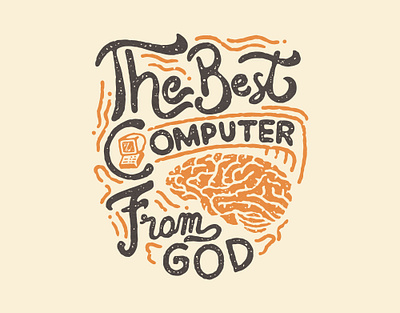 The Best Computer T-shirt Design apparel artwork branding clothing design design drawing graphic design hand drawn illustration lettering lettering design logo vintage t shirt design typography vector vintage