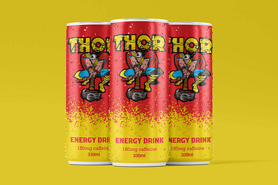 Energy Drink label design branding can desing graphic design labels logo packaging