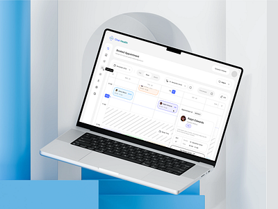 Chat Health: Clinic Dashboard alif appointment board book booked booking chat clinic dash dashboard doctor gp health landingpages laptop mockup sidebar ui ui ux design ux