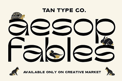 TAN - AESOP art deco font display font display sans display type modern font modern typography tan aesop vintage font vintage logo