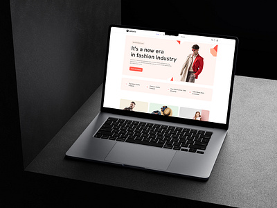 E-commerce website landing page branding framer