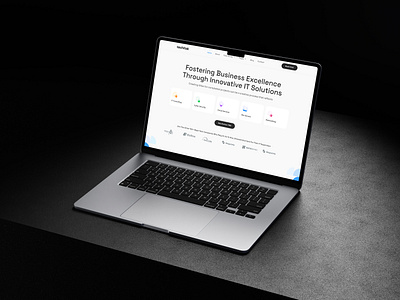 IT Solutions Agency Landing Page 3d graphic design shopify. ui