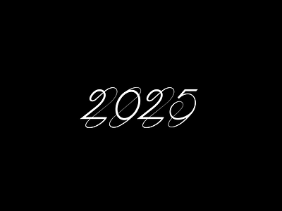 2025 2024 2025 branding design happy 2025 line logo logo logo design new year number roxana niculescu simple