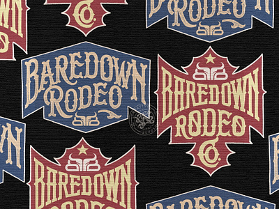 BAREDOWN RODEO branding company brand logo company branding company logo design graphic design illustration logo rodeo typeface western