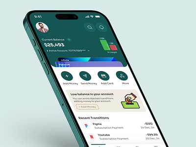 Finance Mobile App app app design bank bank app banking finance finance app fintech fintech app mobile app payment transction transfer ui design ui ux wallet