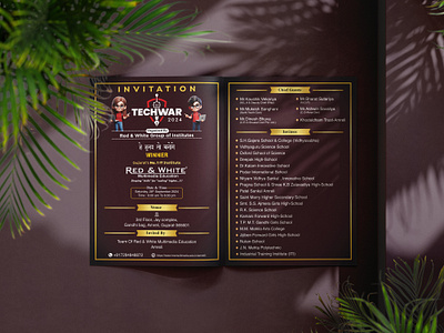 TechWar Competition Invitation Card Design graphic design