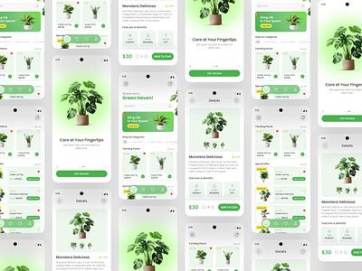 Plant shop app UI design advertising app design creative creative design design inspiration design practice figma design graphic design mobile app design nature inspired design plant lovers plant shop app ui ui design user interface ux ux design