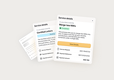 Service Details Card Design app arab card design figma ios mobile service services ui ux website widgets wireframe