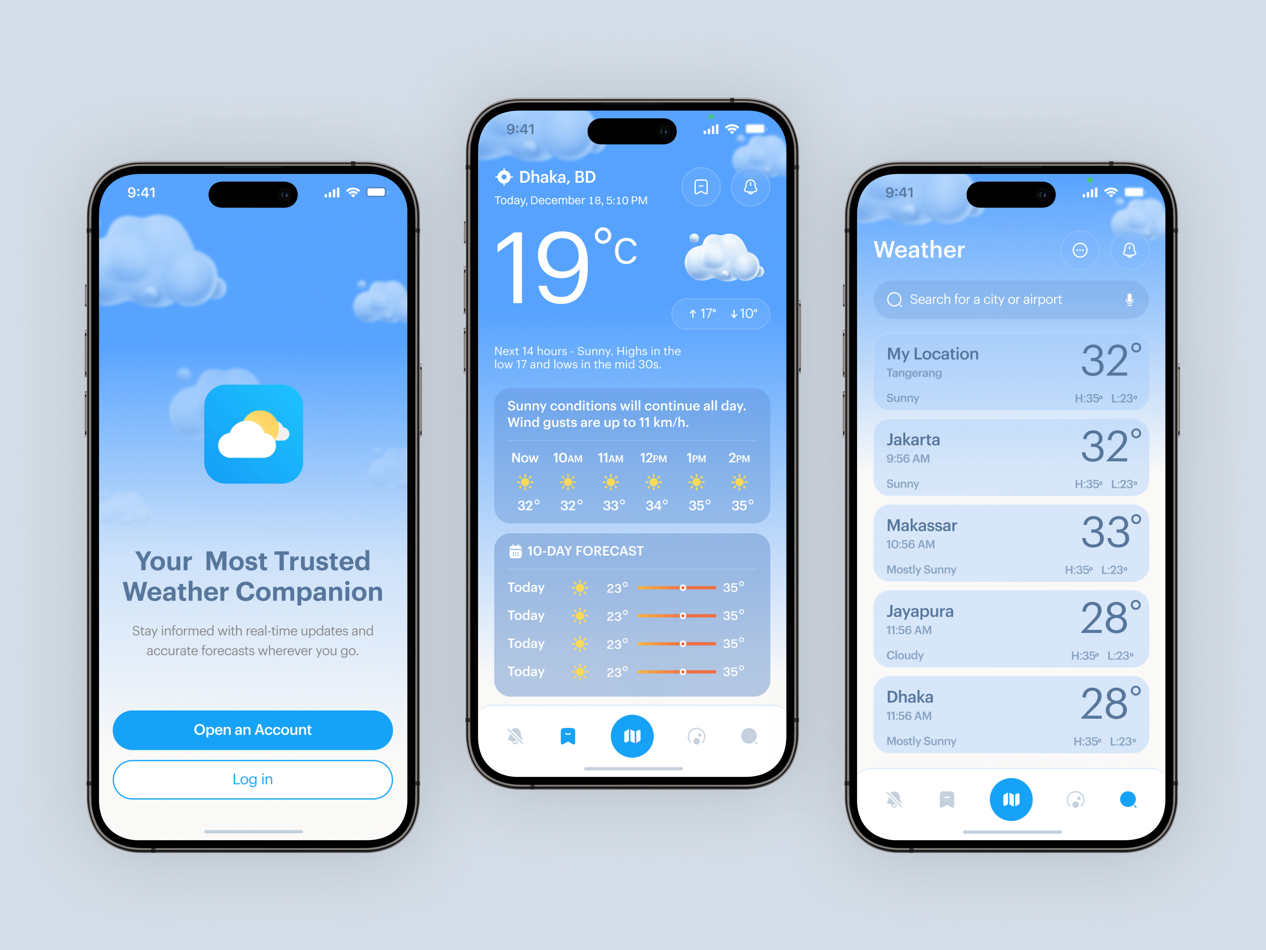 Weather Forecasting App Design by Mainul Islam Arafat for Arobix Design ...