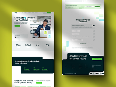 Redesigned website for an alternate investment platform. entertainment finance fintech funding investment invoice discounting landingpage movies social media uidesign webdesign youtube