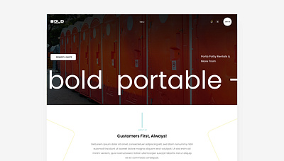 Bold_Portable_INC graphic design landing page portable ui uiux