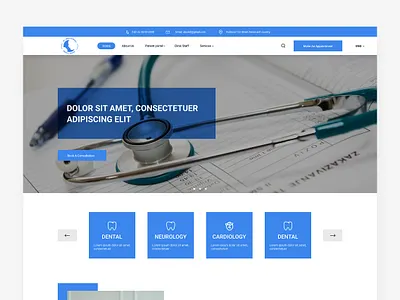 Dr. Amina Al Obaidli Medical Center Web doctor graphic design landing page ui uiux website