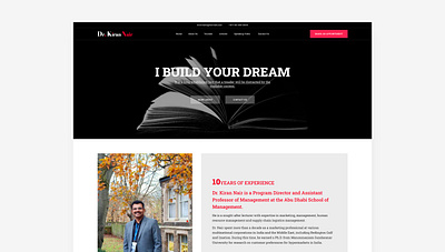 Dr. Kiran graphic design landing page ui uiux website