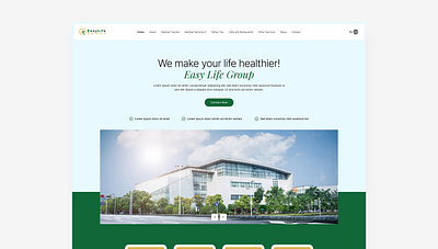 Easylife Group Web Ui graphic design landing page ui uiux website