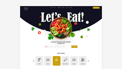 FNT Web Ui branding graphic design landing page ui uiux website