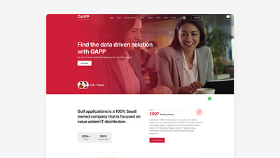 GAPP branding company graphic design landing page ui uiux website